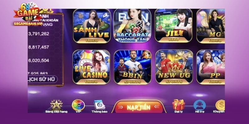 Sảnh Lô Đề 68 Game Bài mang đến trải nghiệm có 102
