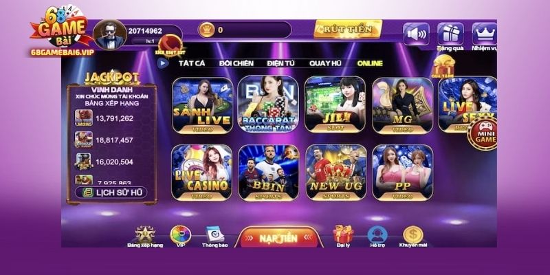Quay Số 68 Game Bài may mắn đầy màu sắc thu hút